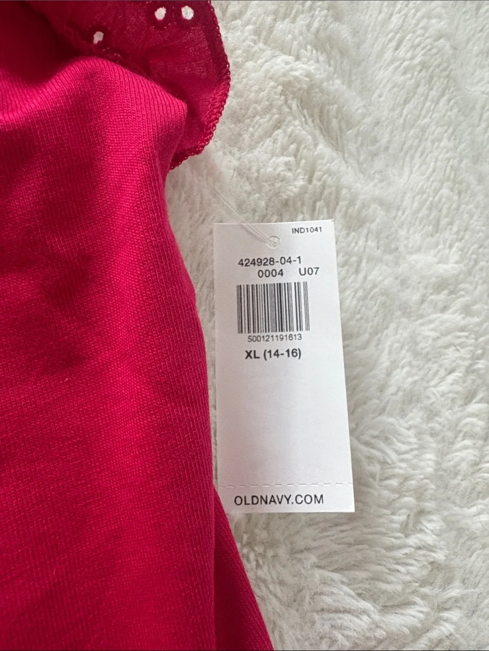 Old Navy Fitted Ruffle-Trim Tank Top for Girls NWT